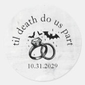 Til Death Ronde Sticker (Voorkant)
