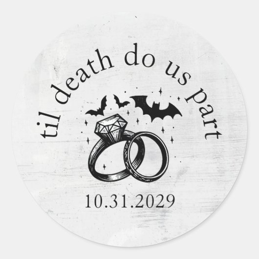 Til Death Ronde Sticker (Voorkant)