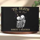 Til Death Skelet Gothic Romantisch Donker Cool Bru Gastenboek