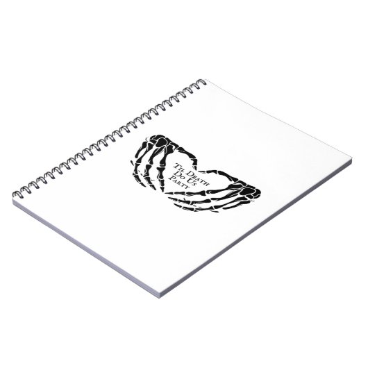Til Death - Skelet Hart Handen Notitieboek (Linkerzijde)