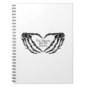 Til Death - Skelet Hart Handen Notitieboek (Voorkant)