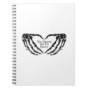 Til Death - Skelet Hart Handen Notitieboek