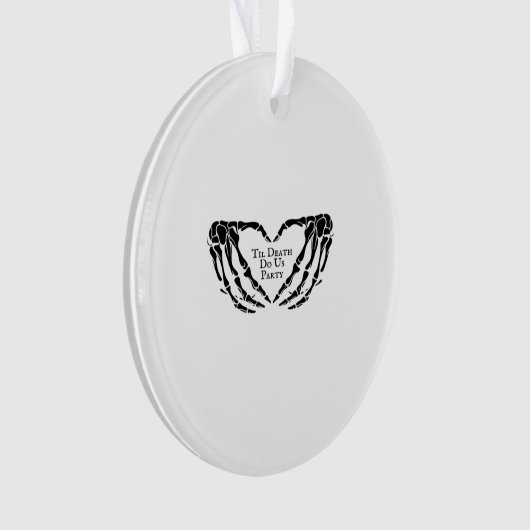 Til Death - Skelet Hart Handen Ornament (voorkant)