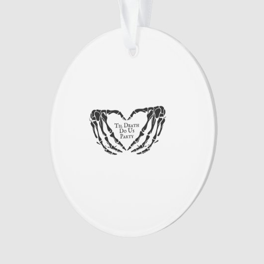 Til Death - Skelet Hart Handen Ornament (voorkant)