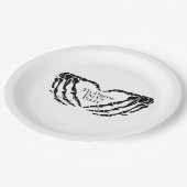 Til Death - Skelet Hart Handen Papieren Bordje (Gekanteld)