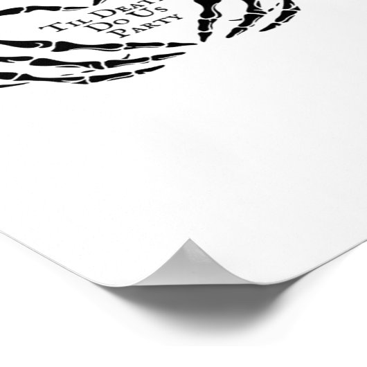 Til Death - Skelet Hart Handen Poster (Hoek)