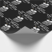 Til Death Skelet Liefhebbers Tarot Kaart Gothic Br Cadeaupapier (Hoek)