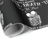 Til Death Skelet Liefhebbers Tarot Kaart Gothic Br Cadeaupapier (Rol Hoek)