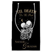 Til Death Skelet Liefhebbers Tarot Kaart Gothic Br Klein Cadeauzakje (Voorkant)