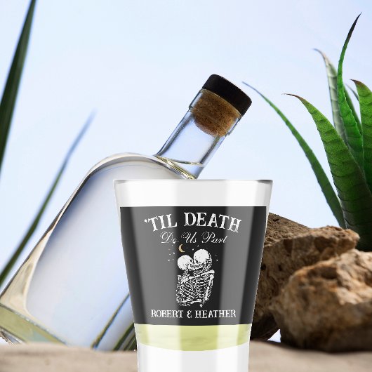 Til Death Skelet Liefhebbers Tarot Kaart Gothic Br Shot Glas