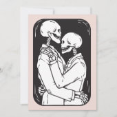 Til Death Skeleton Happy Valentine's Day Feestdagenkaart (Voorkant)