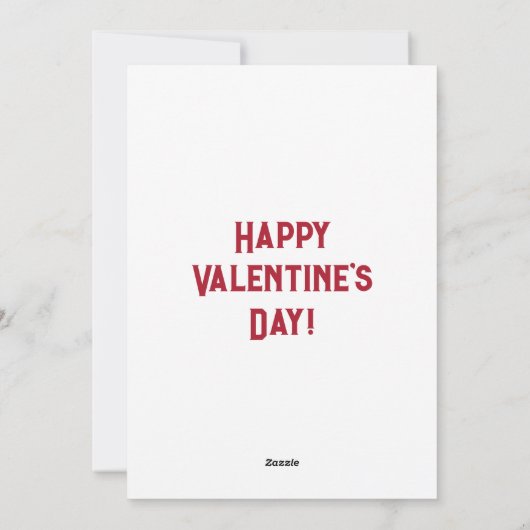 Til Death Skeleton Happy Valentine's Day Feestdagenkaart (Achterkant)