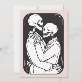 Til Death Skeleton Happy Valentine's Day Feestdagenkaart