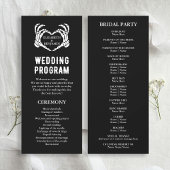 Til Death Skeleton Zwart Lang Trouwprogramma