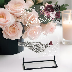 Til Death Waterverf Skelet Hand Favors Poster