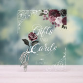 Til Death Waterverf Skeleton Roos Geschenken & Kaa Acryl Bord (Neutraal)