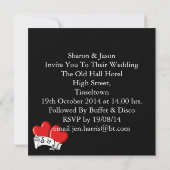 Til Death We doen deel Gothic stijl bruiloft Kaart (Achterkant)