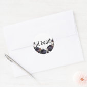 Til Death Wedding Envelope Seals Ronde Sticker (Envelop)