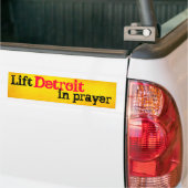 Til Detroit in Gebed Bumpersticker (Op Truck)