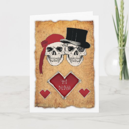 'til doet de dood ons deel feestdagen kaart (Voorkant)