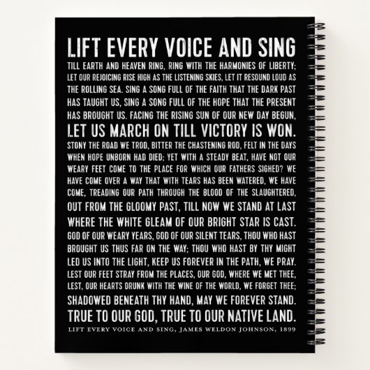 Til Elk Stem- en Sing Poetry Journal op Notitieboek (Achterkant)