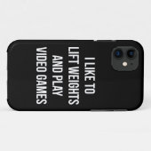 Til gewichten op en speel videogames - Gaming Work Case-Mate iPhone Case (Achterkant (horizontaal))