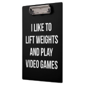 Til gewichten op en speel videogames - Gaming Work Klembord (Links)