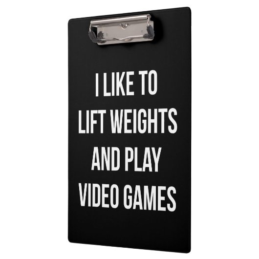 Til gewichten op en speel videogames - Gaming Work Klembord (Links)