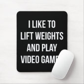 Til gewichten op en speel videogames - Gaming Work Muismat (Met muis)