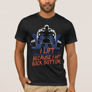TIL GYM GEWICHTHEFFEN Inspirerend Motiverend T-shirt