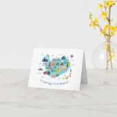 Til hamingju með afmæð, IJslands Birthday Kaart (Gele Bloem)