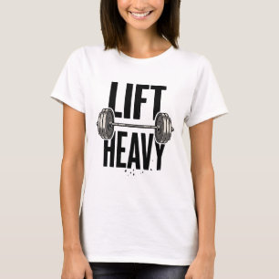 Til Hoge Halter Gewichtsheffen Gym Motivatie T-shirt