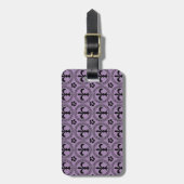 Til je bagage af met Violet Fleur-de-Lis Bagagelabel (Voorkant verticaal)