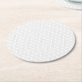 Til je merk naar een hoger niveau met hoogwaardige ronde kartonnen onderzetter (Gebogen)