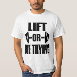 TIL JE OMHOOG KOMT OF ONDERWEG DOOD GAAT T-SHIRT