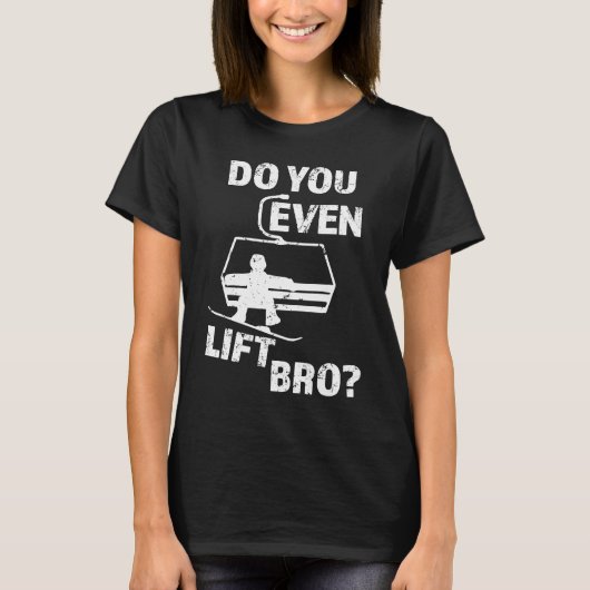 Til je überhaupt, bro?  Snowboard heren T-shirt (Voorkant)