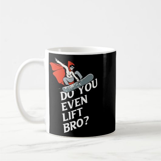 Til je zelfs BRO Snowboarder Design Motive 1 op? Koffiemok (Links)