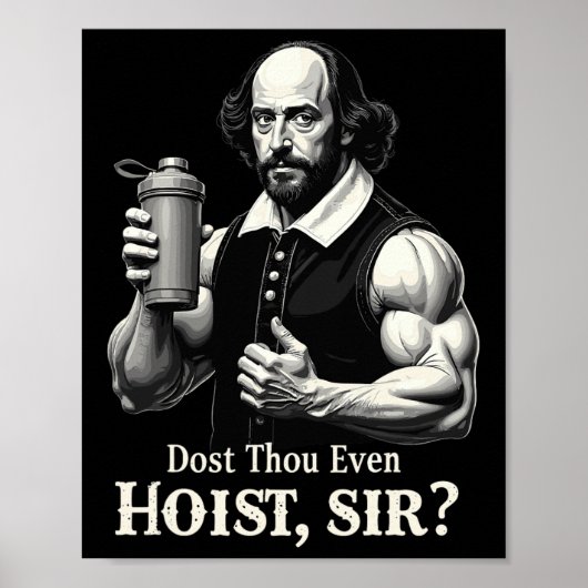 Til je zelfs gewichten tilt Weightlifting Shakespe Poster (Voorkant)