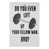 Til jij je Man op? Mini Klembord (Achterkant)