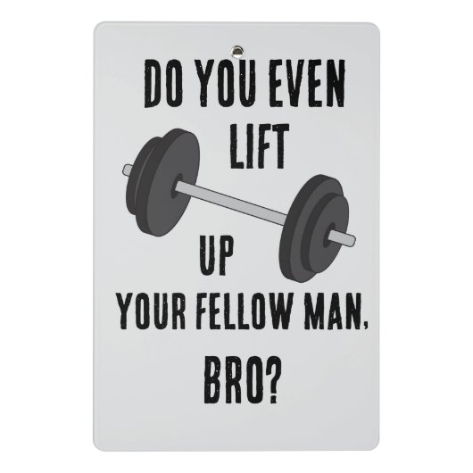 Til jij je Man op? Mini Klembord (Achterkant)