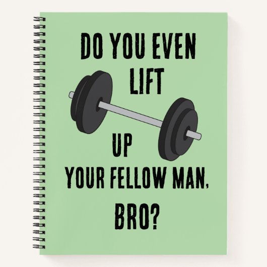 Til jij je Man op? Notitieboek (Voorkant)