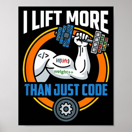 Til meer dan code grappige programmeur ontwikkelaa poster (Voorkant)