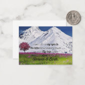 Til mijn ogen op notitiekaartje (Voorkant / Achterkant in situ)