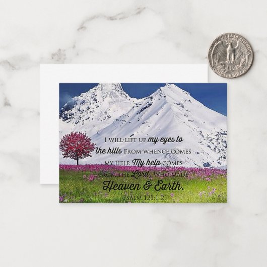 Til mijn ogen op notitiekaartje (Voorkant / Achterkant in situ)