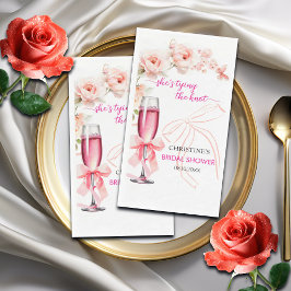 Til op de glas Zij Knoopt de Knoop Bruidsborrel Servet