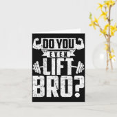 Til Shirt Zelfs Opheft Bro Gym Kaart (Gele Bloem)