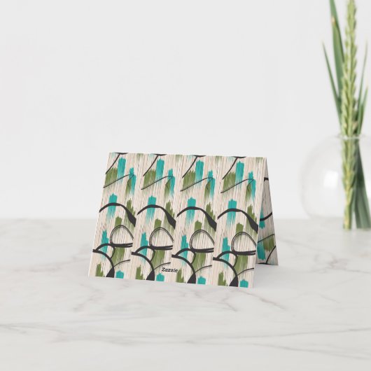 Til uw bedankbriefjes met moderne stijl bedankkaart (Achterkant)