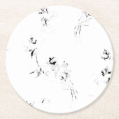 Til uw merk naar een hoger niveau met hoogwaardige ronde kartonnen onderzetter (Voorkant)