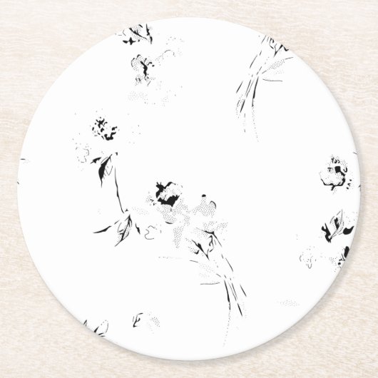 Til uw merk naar een hoger niveau met hoogwaardige ronde kartonnen onderzetter (Voorkant)