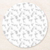 Til uw merk naar een hoger niveau met hoogwaardige ronde kartonnen onderzetter (Voorkant)